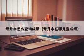 专升本怎么查询成绩（专升本在哪儿查成绩）