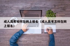 成人高考如何在网上报名（成人高考怎样在网上报名）