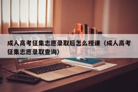 成人高考征集志愿录取后怎么授课（成人高考征集志愿录取查询）