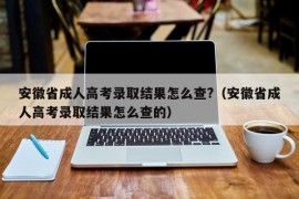 安徽省成人高考录取结果怎么查?（安徽省成人高考录取结果怎么查的）