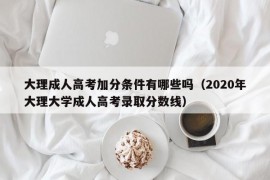 大理成人高考加分条件有哪些吗（2020年大理大学成人高考录取分数线）