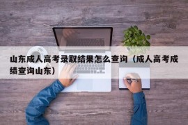 山东成人高考录取结果怎么查询（成人高考成绩查询山东）