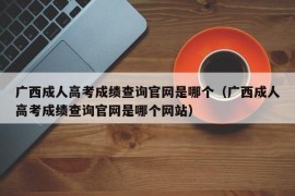 广西成人高考成绩查询官网是哪个（广西成人高考成绩查询官网是哪个网站）