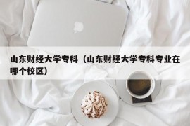 山东财经大学专科（山东财经大学专科专业在哪个校区）