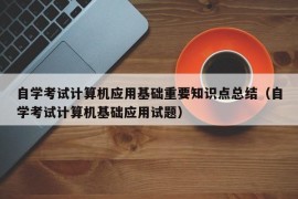 自学考试计算机应用基础重要知识点总结（自学考试计算机基础应用试题）