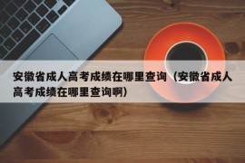 安徽省成人高考成绩在哪里查询（安徽省成人高考成绩在哪里查询啊）