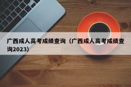 广西成人高考成绩查询（广西成人高考成绩查询2023）