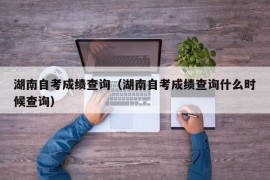 湖南自考成绩查询（湖南自考成绩查询什么时候查询）