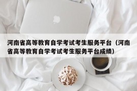 河南省高等教育自学考试考生服务平台（河南省高等教育自学考试考生服务平台成绩）