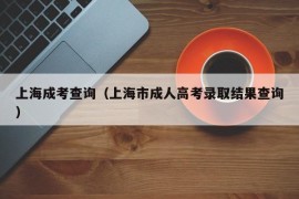 上海成考查询（上海市成人高考录取结果查询）