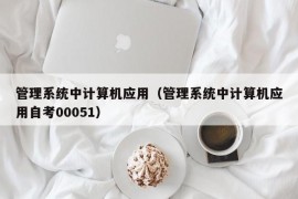 管理系统中计算机应用（管理系统中计算机应用自考00051）