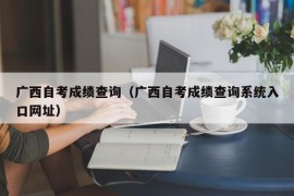 广西自考成绩查询（广西自考成绩查询系统入口网址）