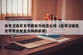 自考汉语言文学就业方向怎么样（自考汉语言文学专业就业方向和前景）