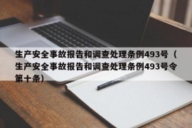 生产安全事故报告和调查处理条例493号（生产安全事故报告和调查处理条例493号令第十条）