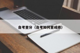 自考查分（自考如何查成绩）