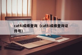 catti成绩查询（catti成绩查询证件号）