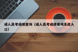 成人高考成绩查询（成人高考成绩查询系统入口）