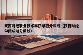 陕西财经职业技术学院录取分数线（陕西财经学院咸阳分数线）